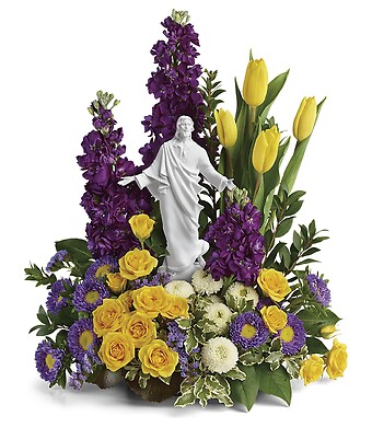 SACRED GRACE FEATURING A PORCELAIN SCULPTURE OF JESUS