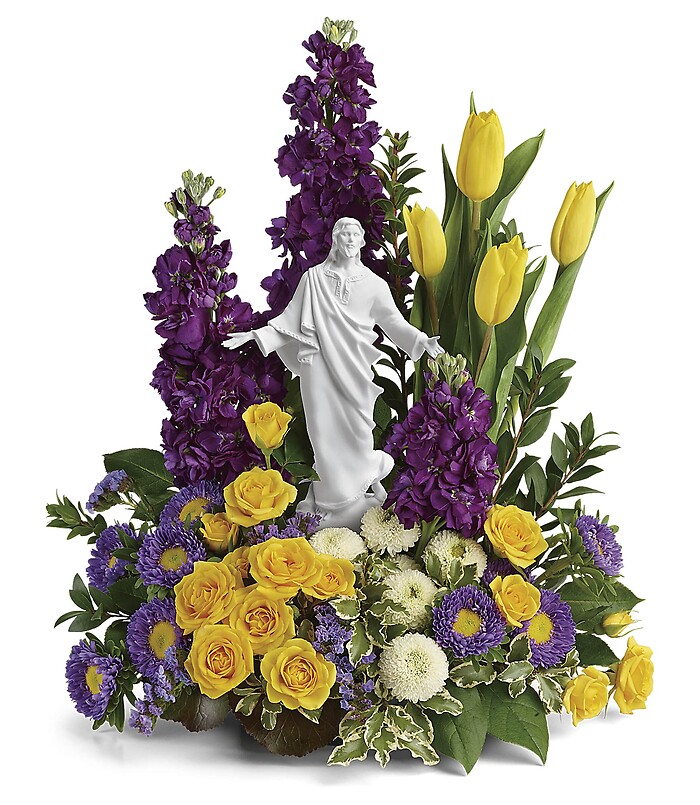 SACRED GRACE FEATURING A PORCELAIN SCULPTURE OF JESUS