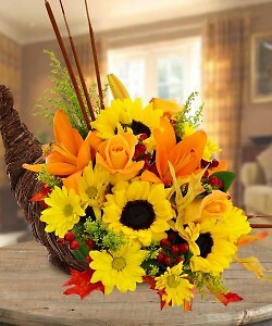 CORNUCOPIA SUNFLOWERS, LILYS AND MORE...