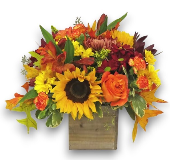 Falling Leaves Autmn Arrangement