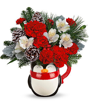 SEND A HUG SNOWY SMILES  BOUQUET